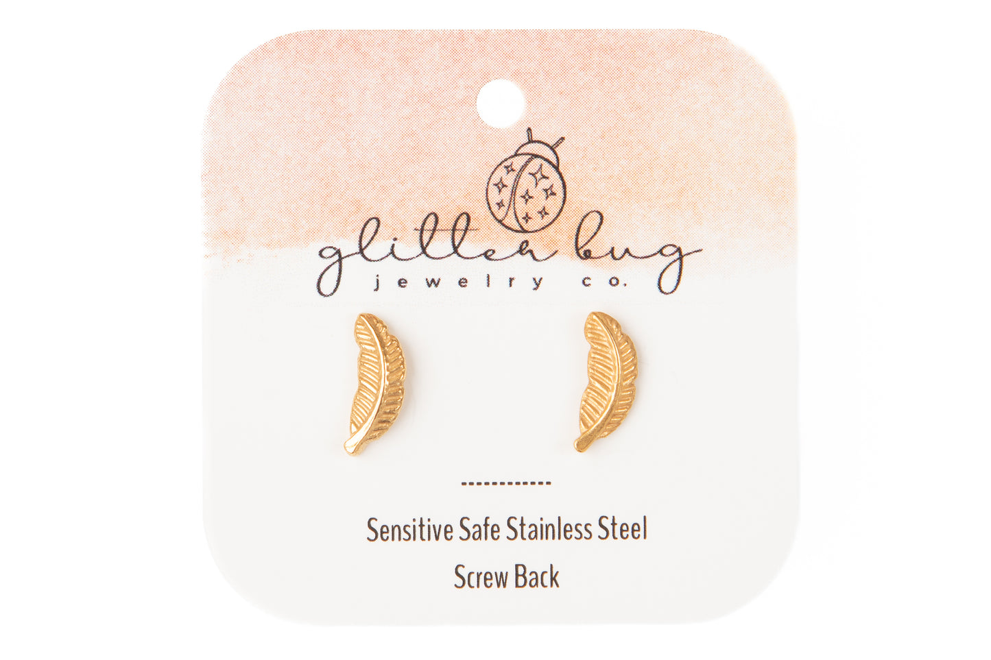 Feather Screw Back Stud