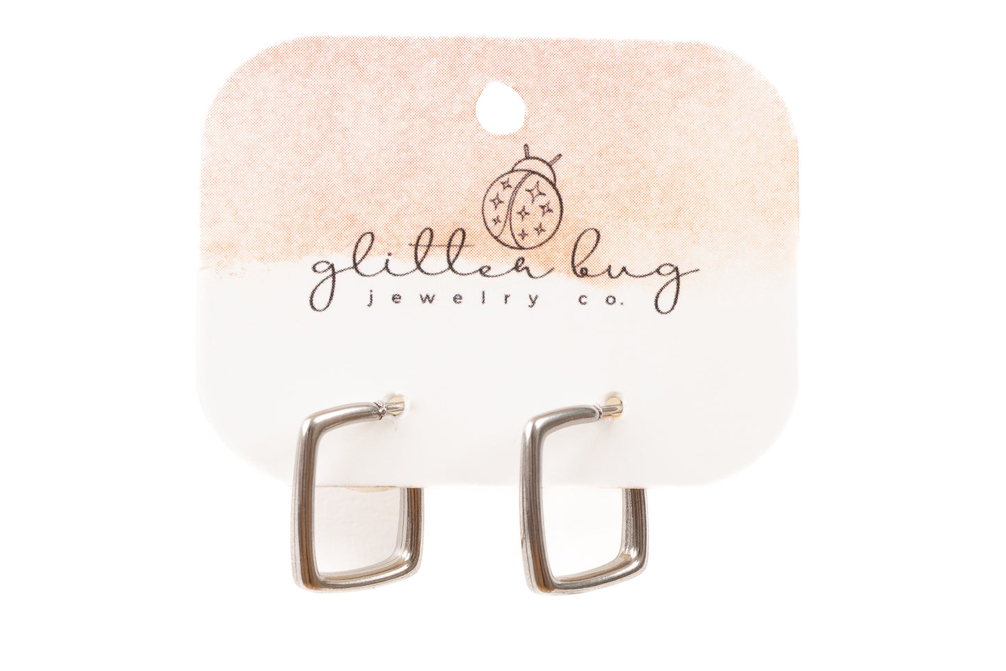 Cool Rectangle Stud Hoop