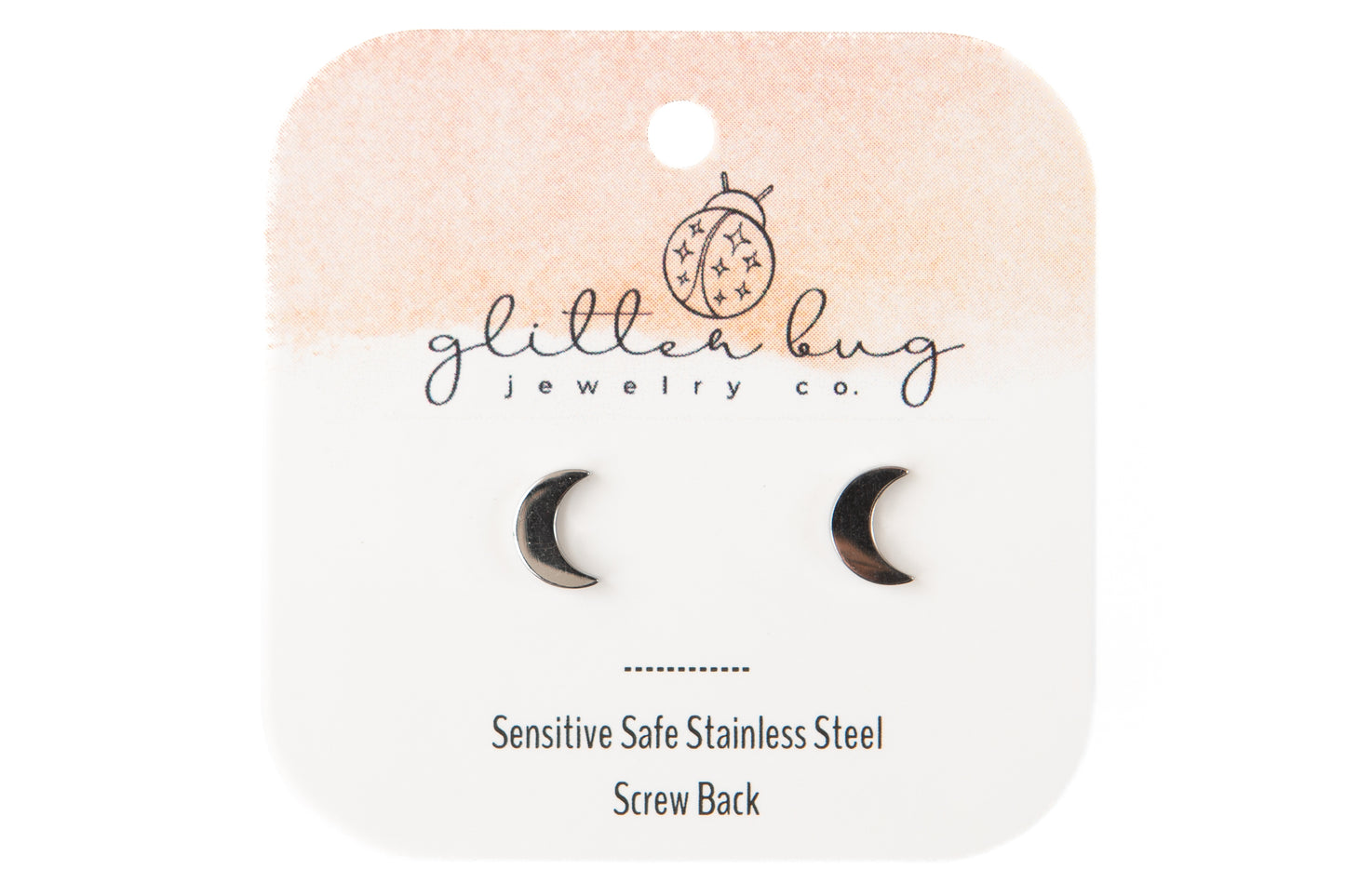 Moon Screw Back Stud