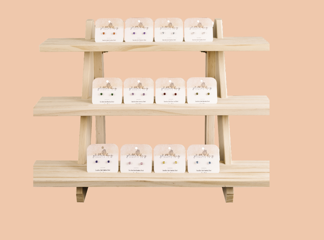 birthstone screw back pre-pack