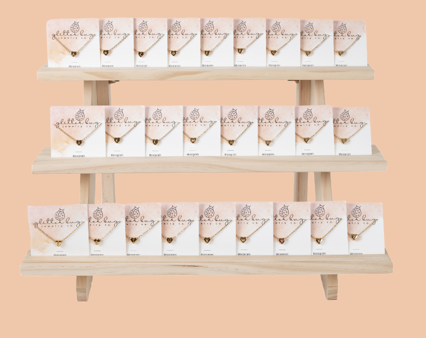 monogram in heart pre-pack