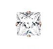 Square Crystal Screw Back Stud