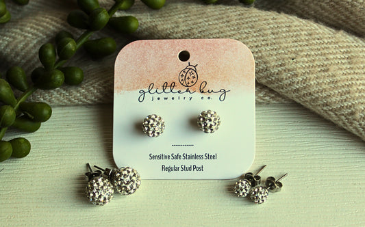 Glitter Ball 8m Earrings