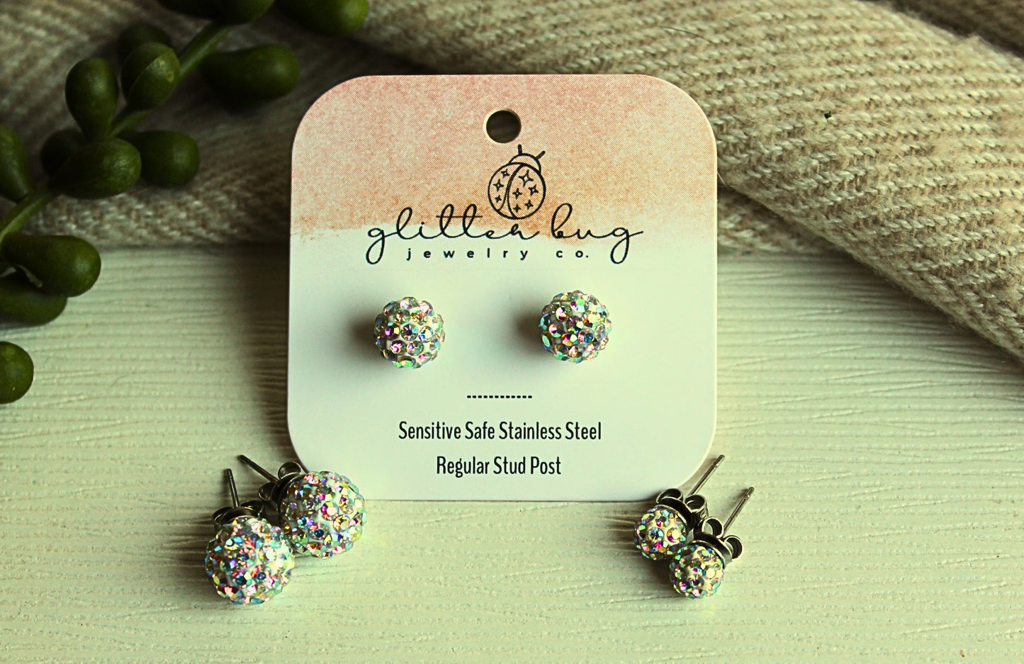 Glitter Ball 10m Earrings