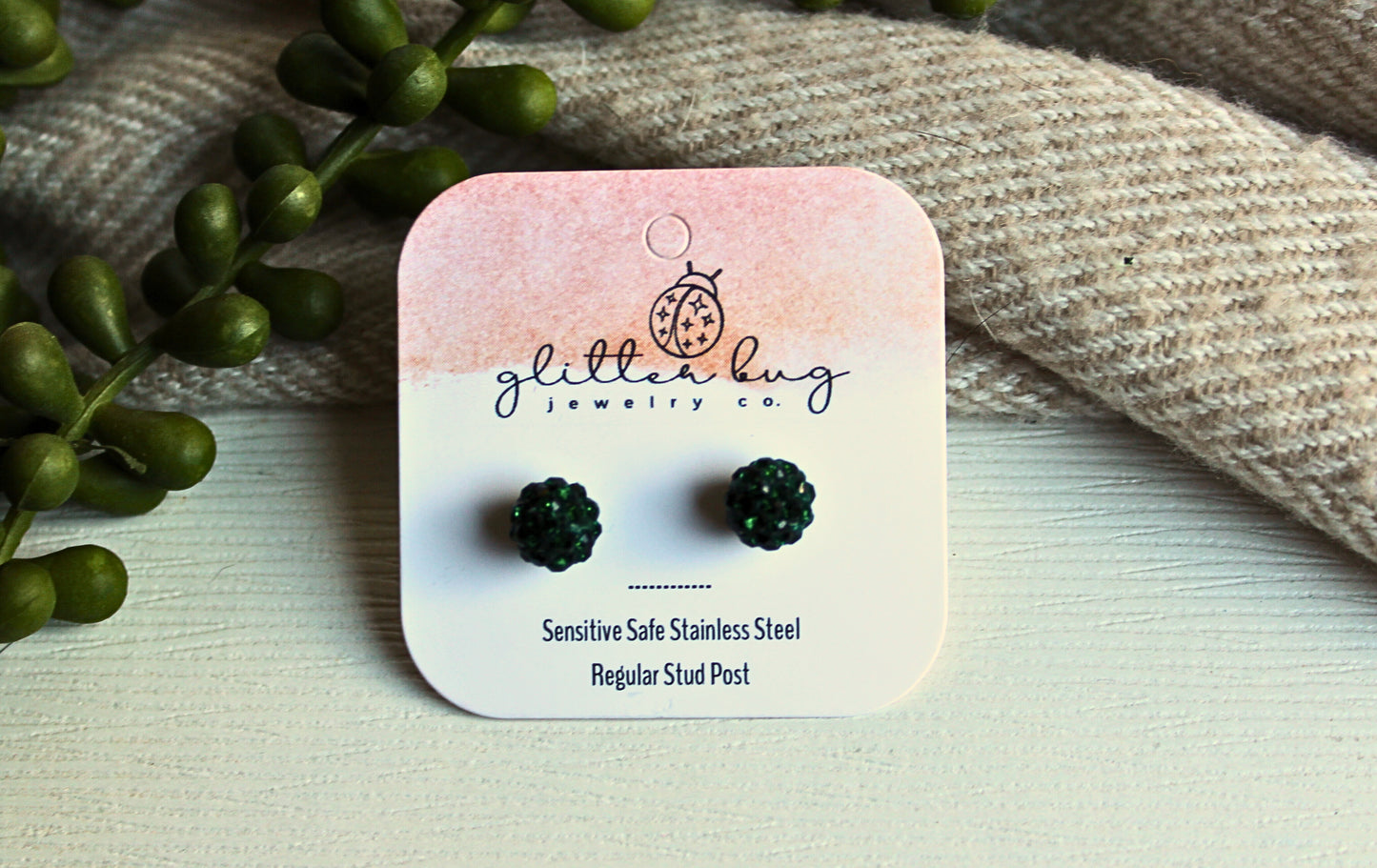 Glitter Ball 10m Earrings