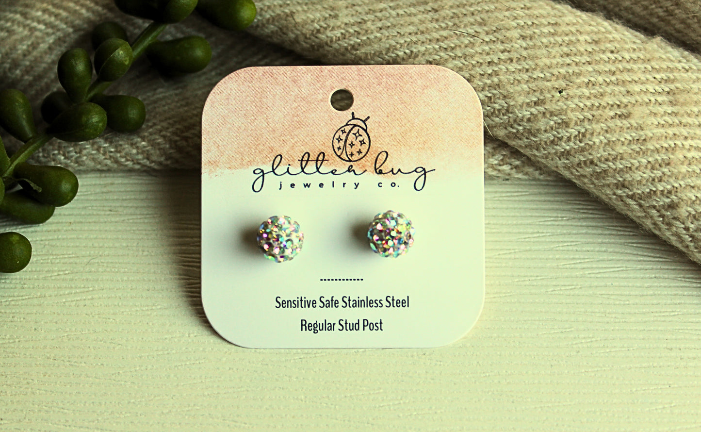 Glitter Ball 10m Earrings