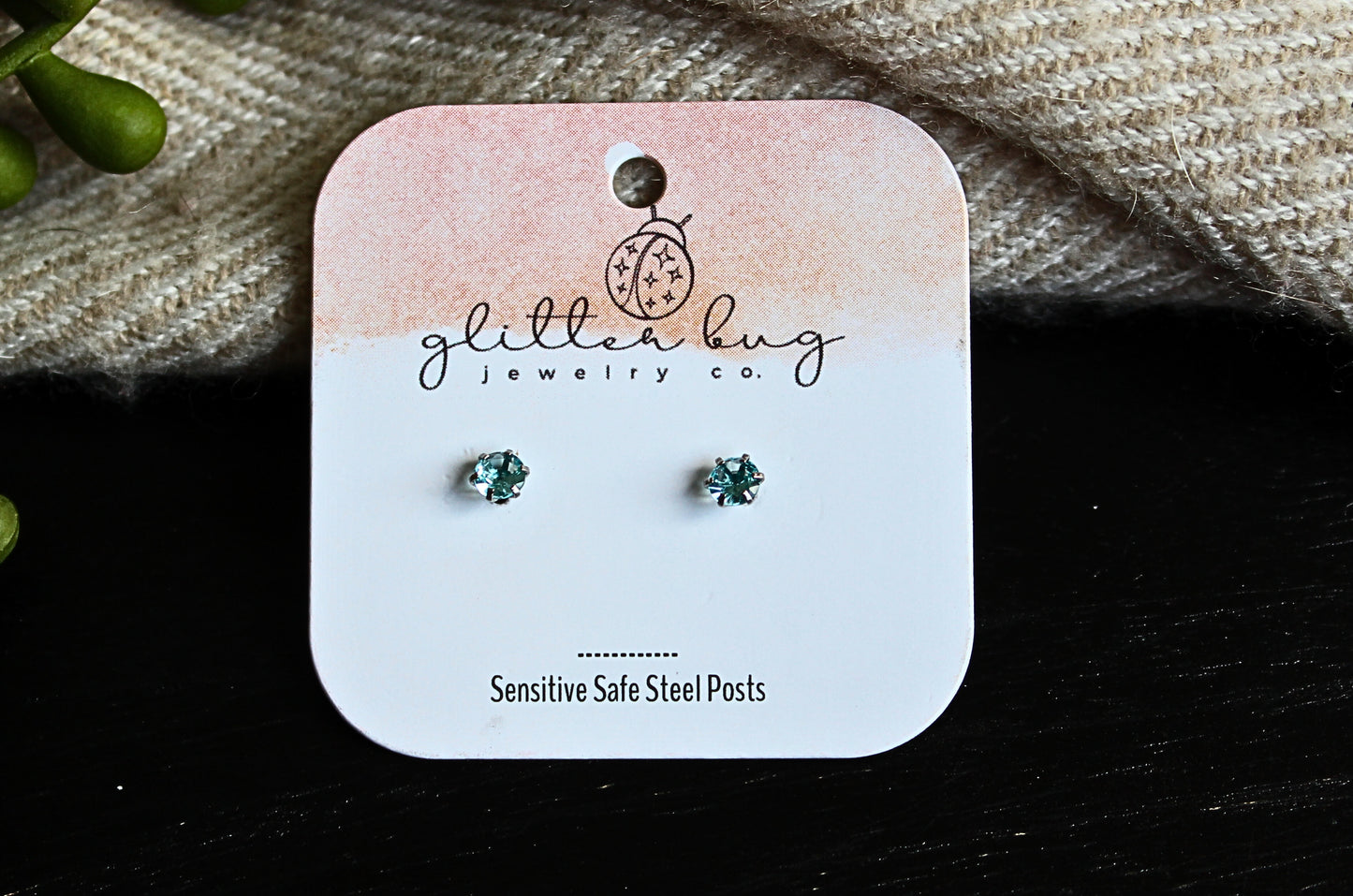 Birthstone Stud Earrings