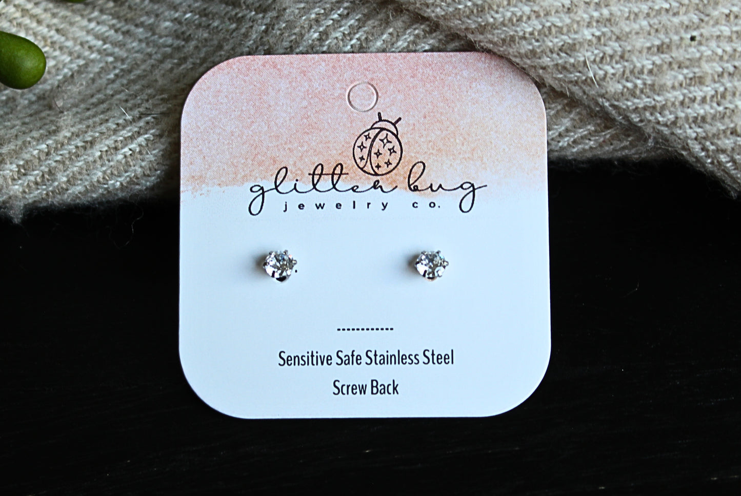 Birthstone Stud Earrings