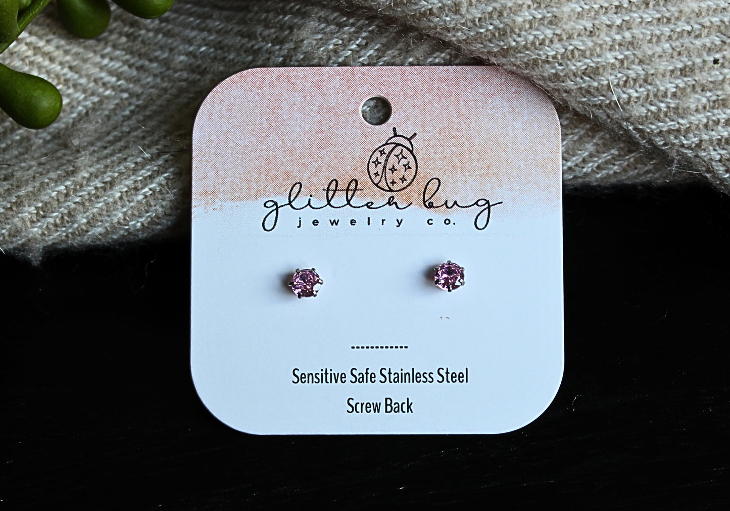 Birthstone Stud Earrings