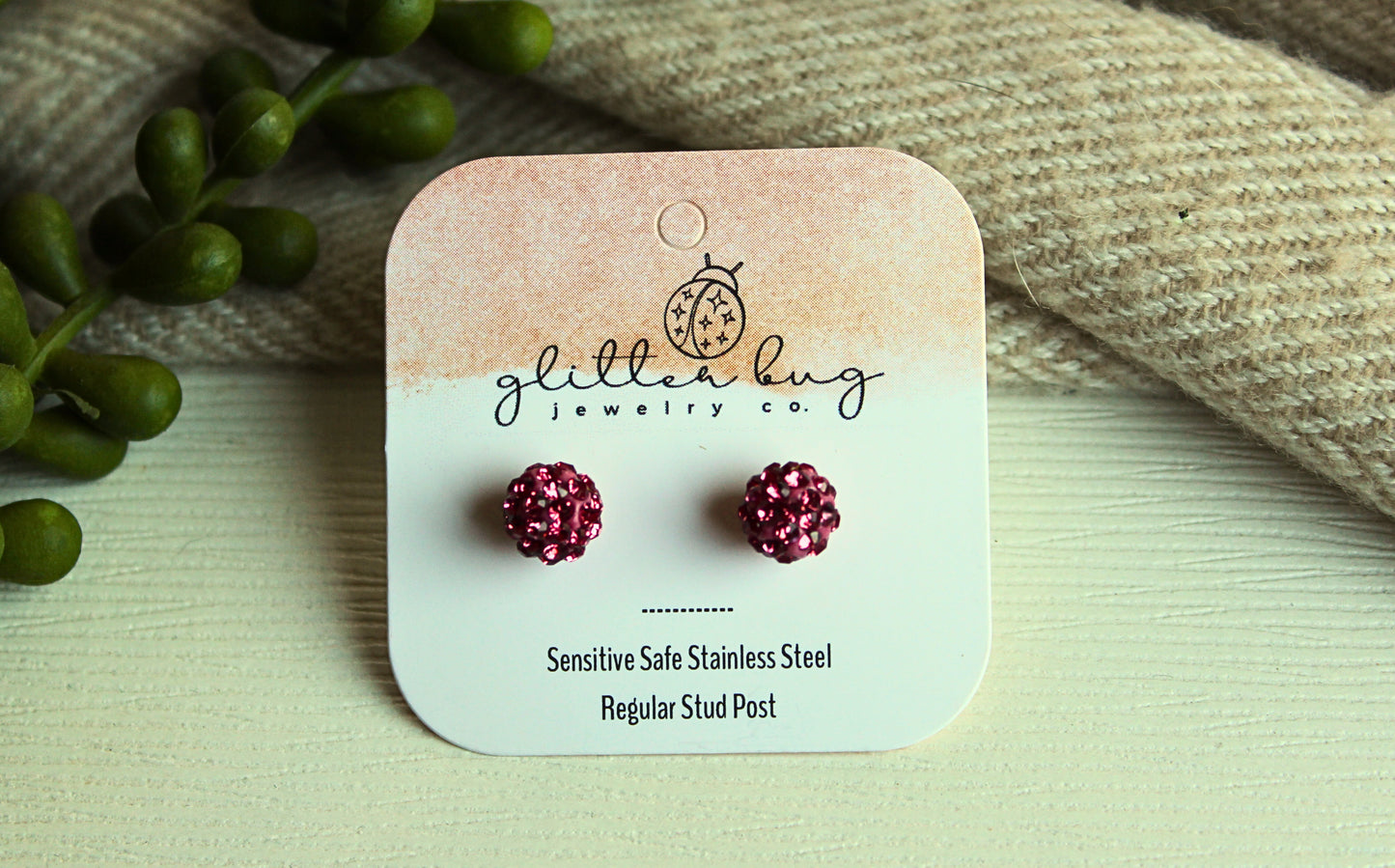 Glitter Ball 10m Earrings