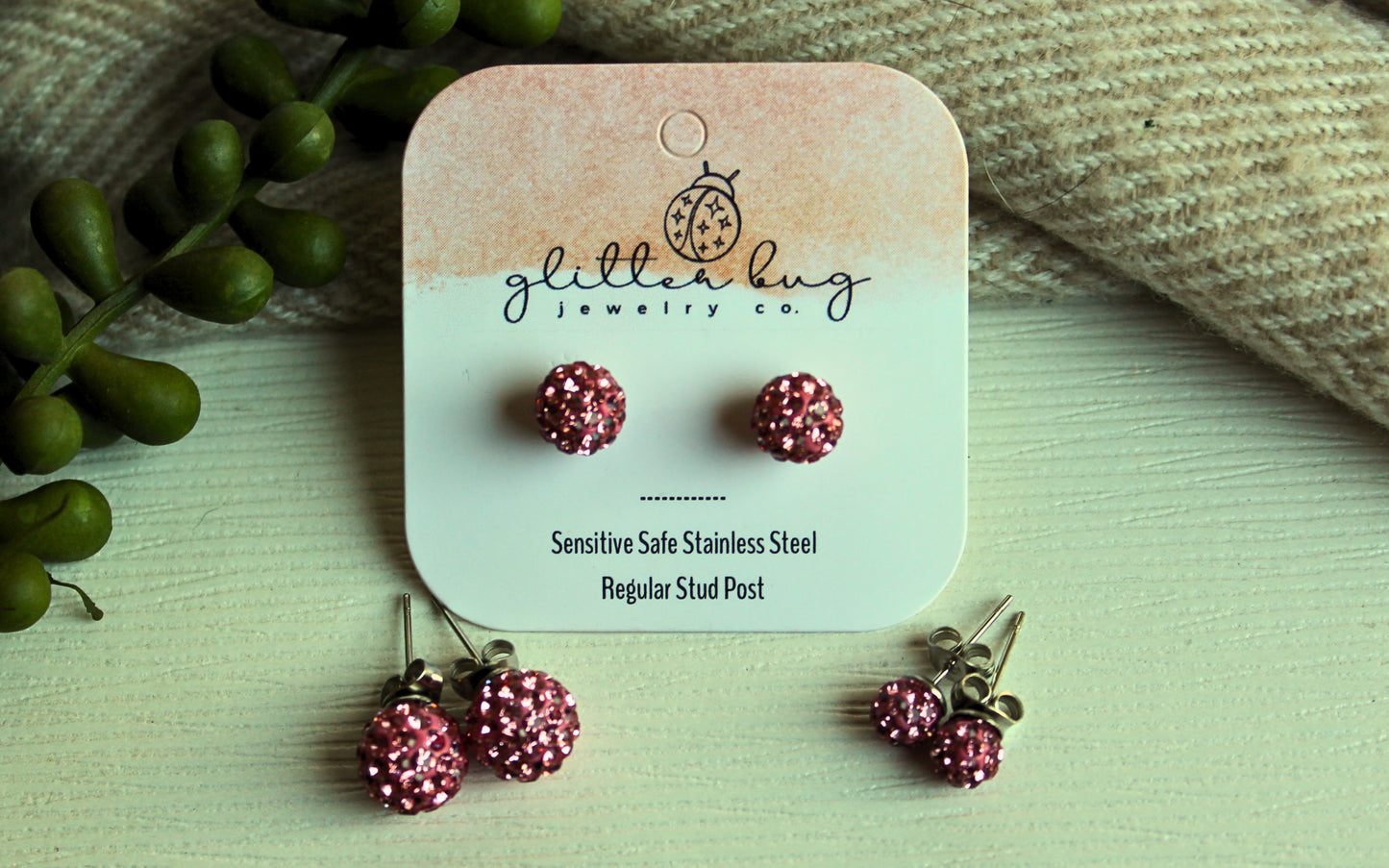 Glitter Ball 8m Earrings