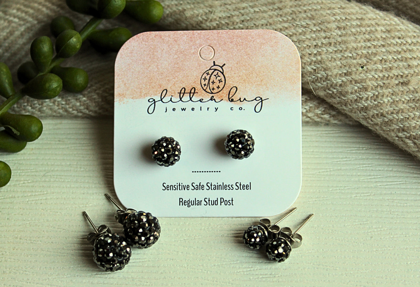 Glitter Ball 10m Earrings