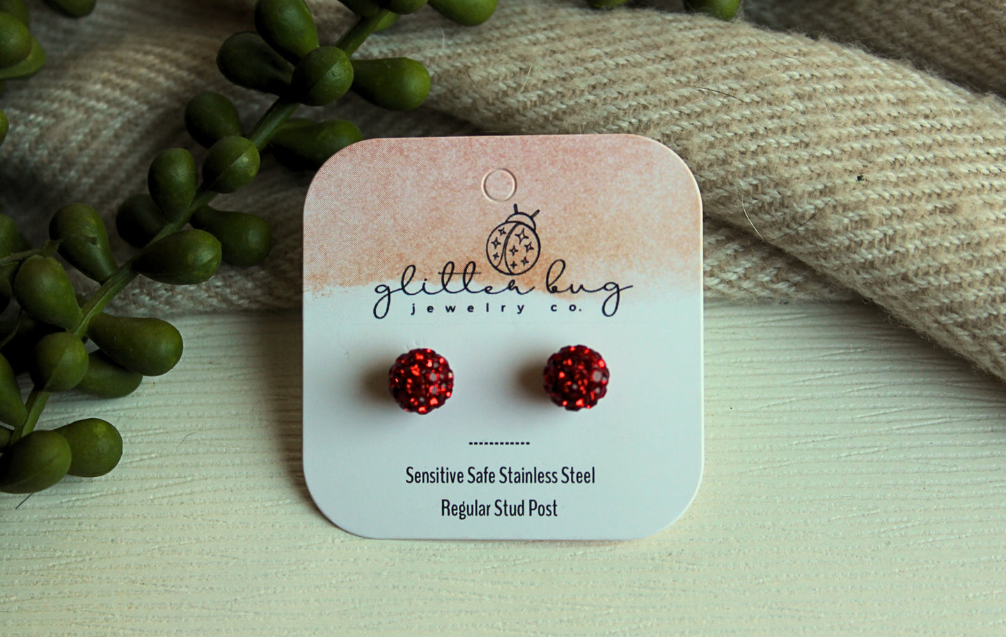 Glitter Ball 8m Earrings