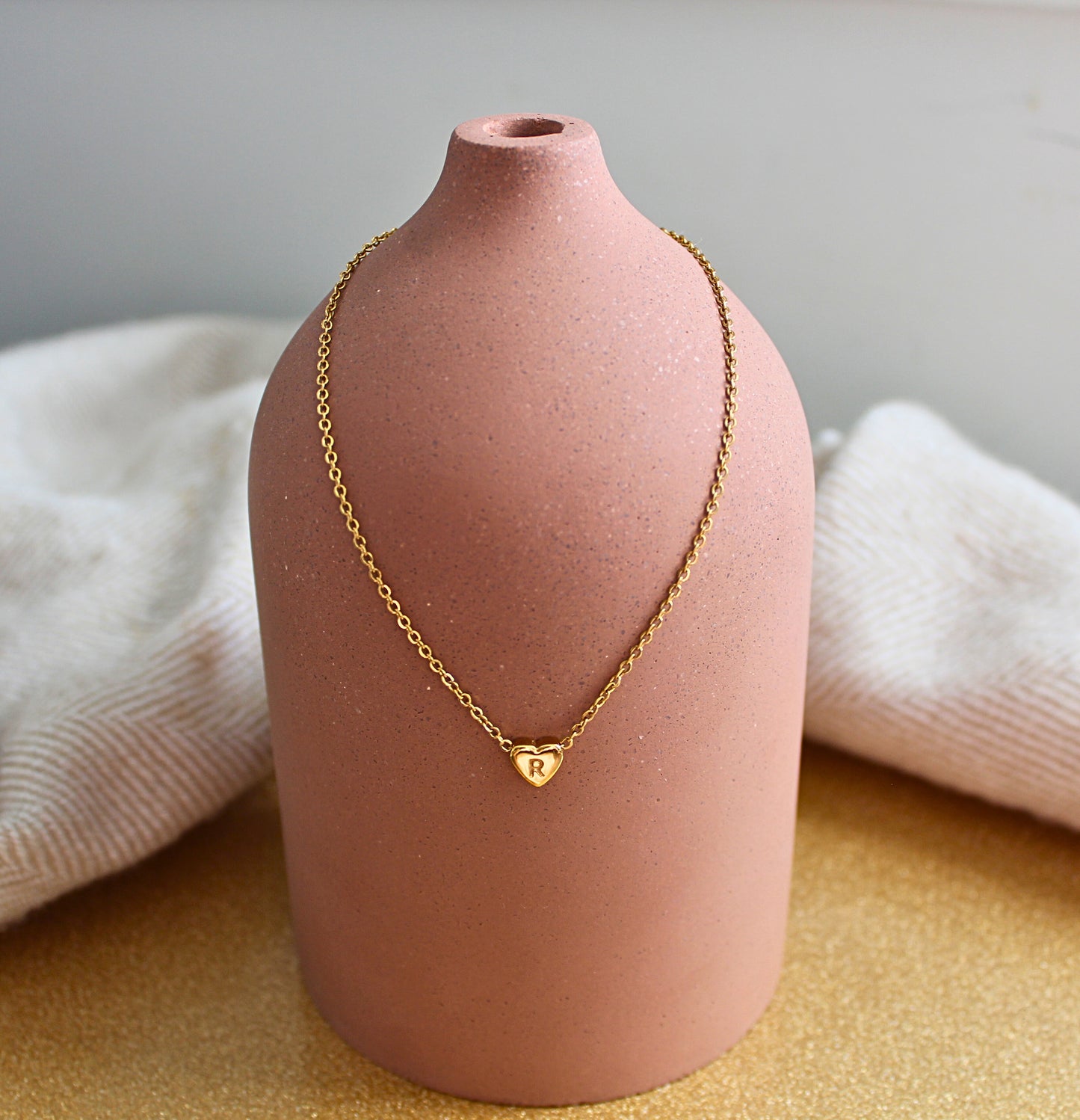 Monogram in Heart Necklace