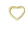 Hollow Heart Screw Back Stud