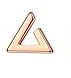Open Triangle Screw Back Stud