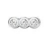 Triple Gem Screw Back Stud